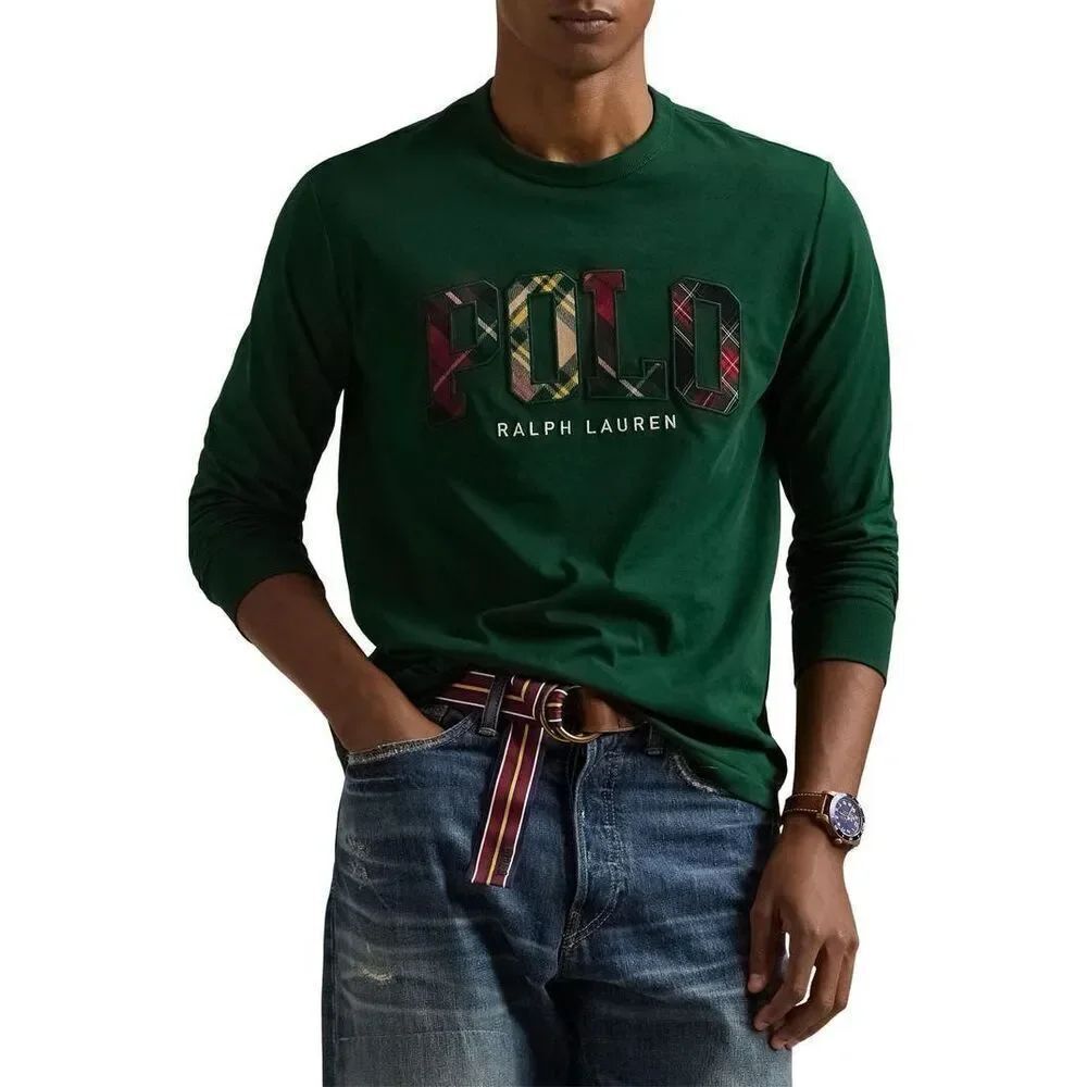 Polo Ralph Lauren NWT Big & Tall Plaid-Logo Jersey T-Shirt Green 2LT - Picture 3 of 6